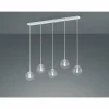 Luminaires Trio Suspension Trio Balini LED Blanc, 5 lumières* Lampes En Verre