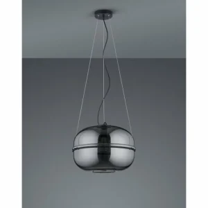 Luminaires Trio Suspension Trio Lorena Noir, 1 lumière* Lampes En Verre