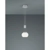 Luminaires Trio Suspension Trio Madison LED Nickel mat, 1 lumière* Lampes En Verre