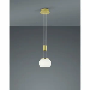 Luminaires Trio Suspension Trio Madison LED Laiton, 1 lumière* Lampes En Verre