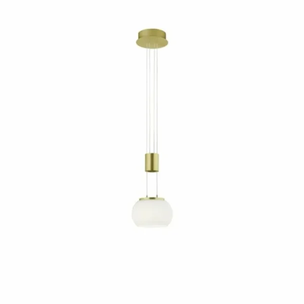 Luminaires Trio Suspension Trio Madison LED Laiton, 1 lumière* Lampes En Verre