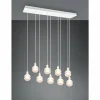 Luminaires Trio Suspension Trio Mela Blanc, 9 lumières* Lampes En Verre