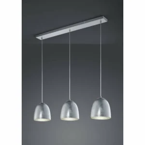 Luminaires Trio Suspension Trio ONTARIO Nickel mat, 3 lumières* Lampes En Verre