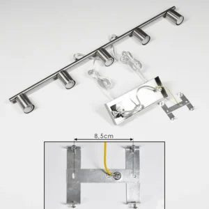 hofstein Suspension Tulla Nickel mat, 5 lumières* Lampes Modernes