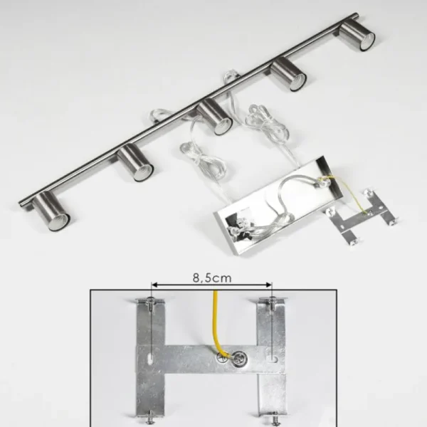 hofstein Suspension Tulla Nickel mat, 5 lumières* Lampes Modernes