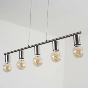 hofstein Suspension Tulla Nickel mat, 5 lumières* Lampes Modernes