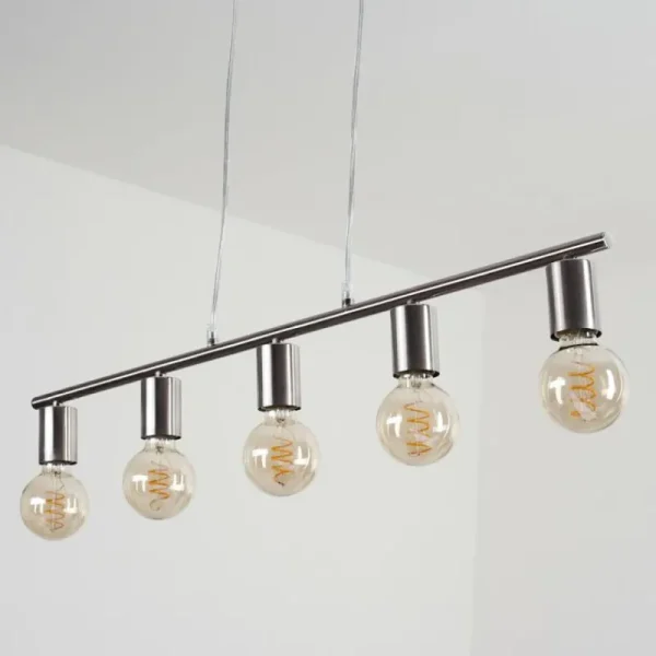 hofstein Suspension Tulla Nickel mat, 5 lumières* Lampes Modernes