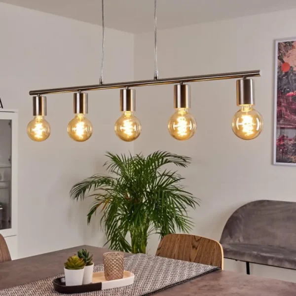 hofstein Suspension Tulla Nickel mat, 5 lumières* Lampes Modernes