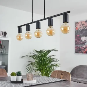 hofstein Suspension Tulla Noir, 5 lumières* Lampes Modernes