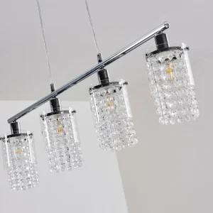 hofstein Suspension Vastervik Chrome, 4 lumières* Lampes Modernes