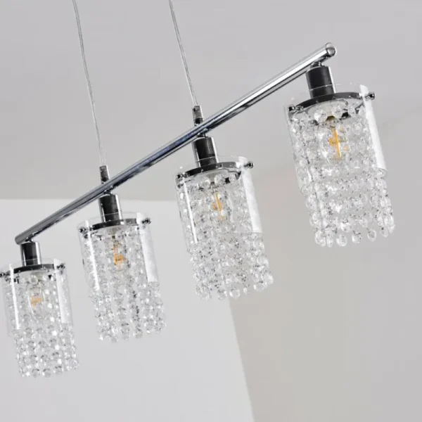 hofstein Suspension Vastervik Chrome, 4 lumières* Lampes Modernes