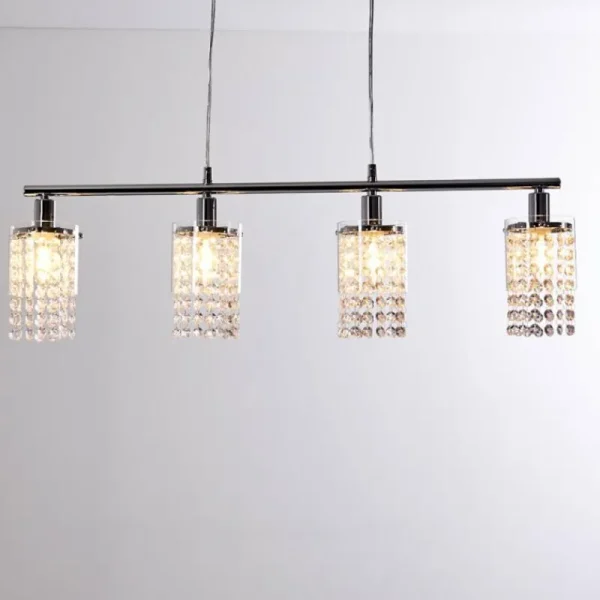 hofstein Suspension Vastervik Chrome, 4 lumières* Lampes Modernes
