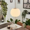 hofstein Suspension Verbania Nickel mat, 1 lumière* Lampes En Verre