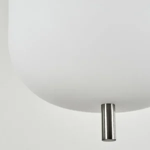 hofstein Suspension Verbania Nickel mat, 1 lumière* Lampes En Verre