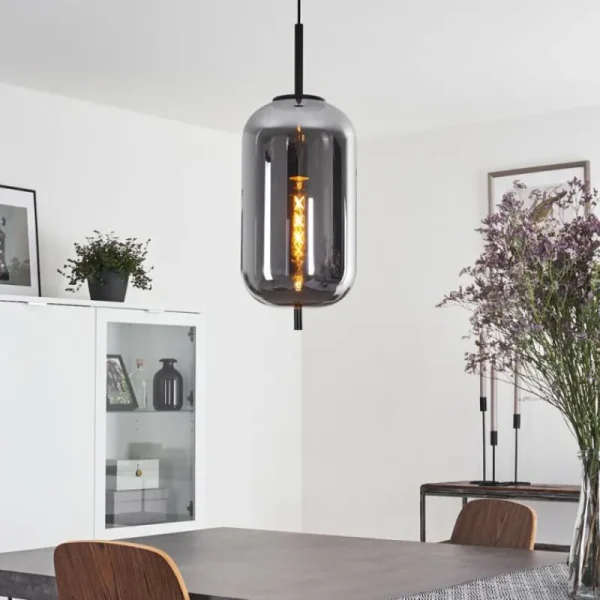 hofstein Suspension Verbania Noir, 1 lumière* Lampes Modernes