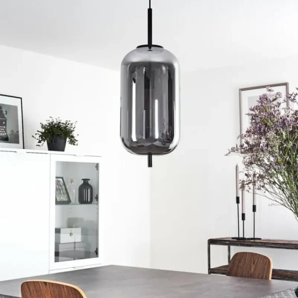 hofstein Suspension Verbania Noir, 1 lumière* Lampes Modernes