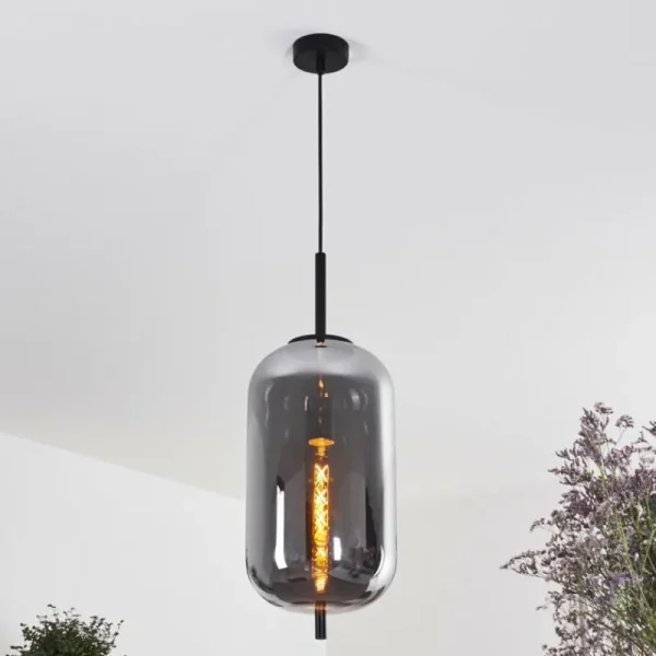 hofstein Suspension Verbania Noir, 1 lumière* Lampes Modernes