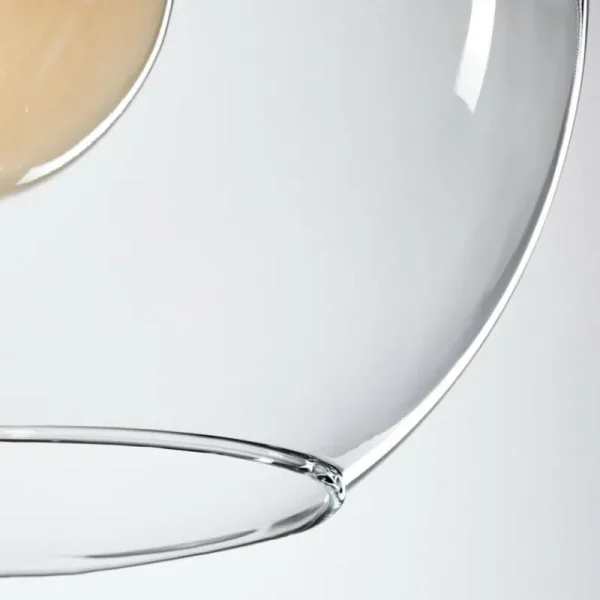 hofstein Suspension Verre 20 cm, 25 cm, 30cm Koyoto Clair, 3 lumières* Lampes En Verre