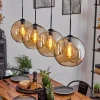 hofstein Suspension Verre 30 cm Koyoto Ambre, 4 lumières* Lampes En Verre