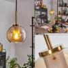 hofstein Suspension Verre 15 cm Koyoto Or, Noir, 1 lumière* Lampes En Verre