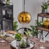 hofstein Suspension Verre 20 cm Koyoto Noir, Argenté, 1 lumière* Lampes En Verre