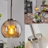 hofstein Suspension Verre 15 cm Koyoto Noir, Argenté, 1 lumière* Lampes En Verre