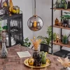 hofstein Suspension Verre 20 cm Koyoto Or, Noir, 1 lumière* Lampes En Verre
