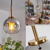 hofstein Suspension Verre 15 cm Koyoto Or, Noir, 1 lumière* Lampes En Verre