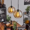 hofstein Suspension Verre 25 cm Koyoto Ambre, 2 lumières* Lampes En Verre