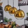 hofstein Suspension Verre 30 cm Koyoto Or, Clair, 3 lumières* Lampes En Verre