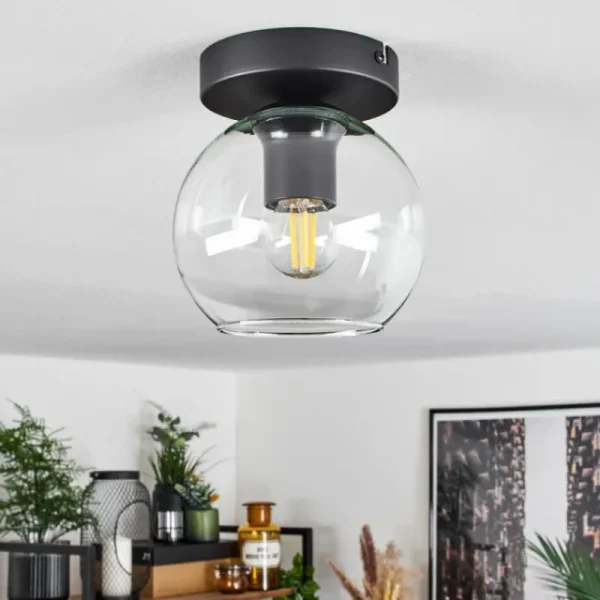 hofstein Suspension Verre 15 cm Koyoto Clair, 1 lumière* Lampes En Verre