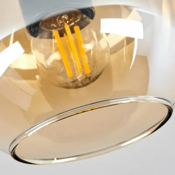 hofstein Suspension Verre 15 cm Koyoto Ambre, 1 lumière* Lampes En Verre