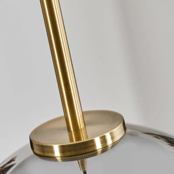 hofstein Suspension Verre 20 cm Koyoto Vieux laiton, 1 lumière* Lampes En Verre