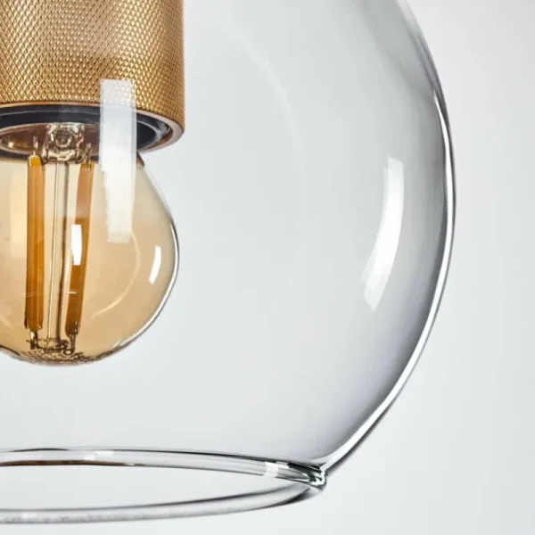 hofstein Suspension Verre 15 cm Koyoto Or, 1 lumière* Lampes En Verre