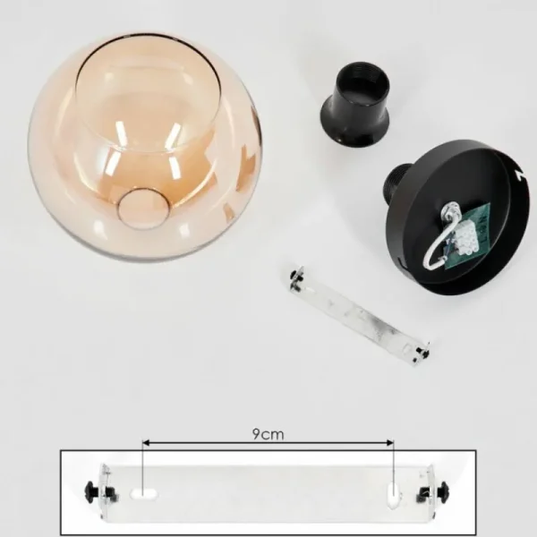hofstein Suspension Verre 15 cm Koyoto Ambre, 1 lumière* Lampes En Verre
