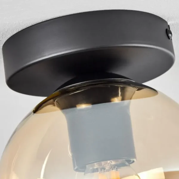 hofstein Suspension Verre 15 cm Koyoto Ambre, 1 lumière* Lampes En Verre