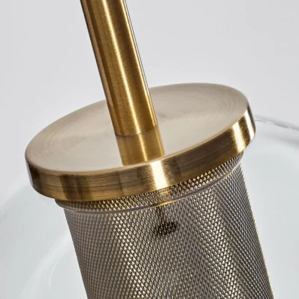 hofstein Suspension Verre 15 cm Koyoto Vieux laiton, 1 lumière* Lampes En Verre