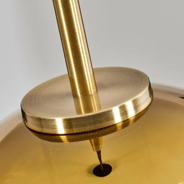hofstein Suspension Verre 20 cm Koyoto Vieux laiton, 1 lumière* Lampes En Verre