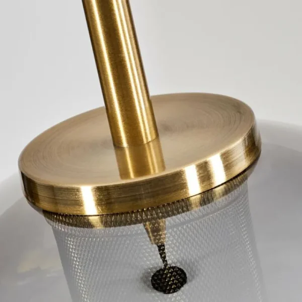 hofstein Suspension Verre 20 cm Koyoto Vieux laiton, 1 lumière* Lampes En Verre