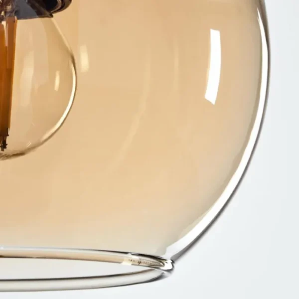 hofstein Suspension Verre 15 cm Koyoto Ambre, 1 lumière* Lampes En Verre
