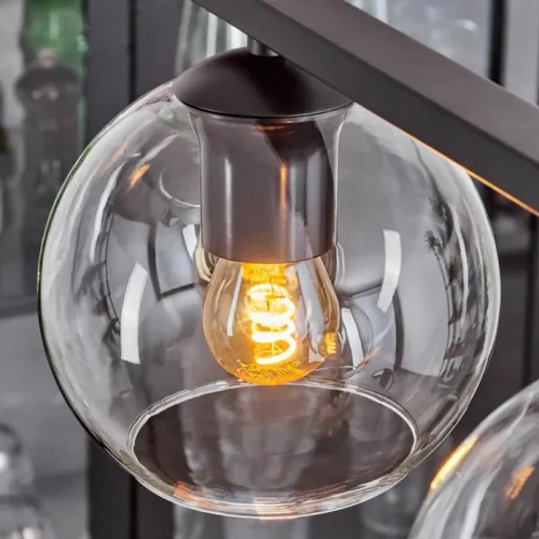 hofstein Suspension Verre 15 cm Koyoto Clair, 4 lumières* Lampes En Verre