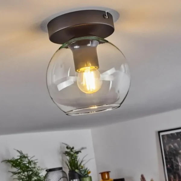 hofstein Suspension Verre 15 cm Koyoto Clair, 1 lumière* Lampes En Verre