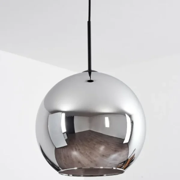 hofstein Suspension Verre 30 cm Koyoto Chrome, 1 lumière* Lampes En Verre