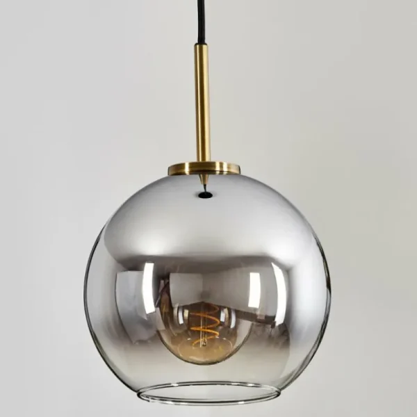 hofstein Suspension Verre 20 cm Koyoto Vieux laiton, 1 lumière* Lampes En Verre