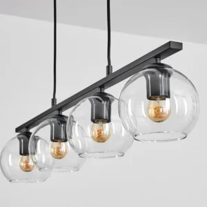 hofstein Suspension Verre 15 cm Koyoto Clair, 4 lumières* Lampes En Verre