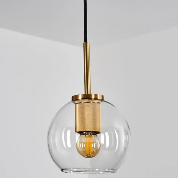 hofstein Suspension Verre 15 cm Koyoto Or, 1 lumière* Lampes En Verre