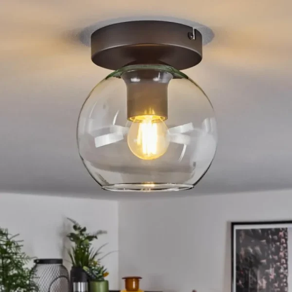 hofstein Suspension Verre 15 cm Koyoto Clair, 1 lumière* Lampes En Verre