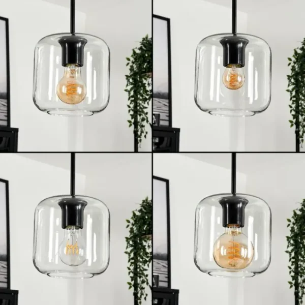 hofstein Suspension Verre 15 cm Lauden Clair, 3 lumières* Lampes En Verre