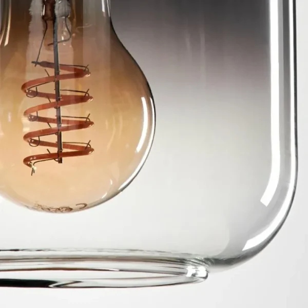 hofstein Suspension Verre 15 cm Lauden Clair, Fumé, 1 lumière* Lampes Modernes