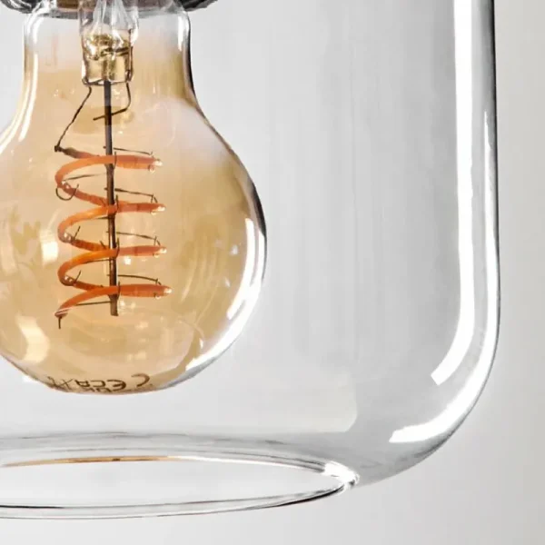 hofstein Suspension Verre 15 cm Lauden Clair, 3 lumières* Lampes En Verre
